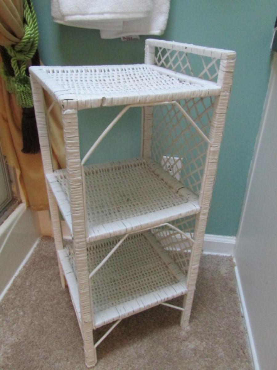 Wicker Shelving Unit