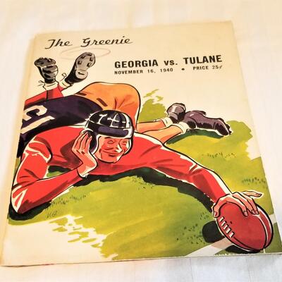 Lot #83 Original 1940 Georgia vs. Tulane Football program