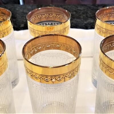 Lot #84  Great Set of vintage Mid-Century CULVER Bar Glasses - 2 sizes