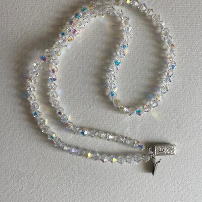Swarovski or cut glass necklace