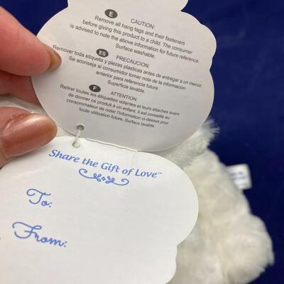 Precious moments lamb plush with tag 8" tall