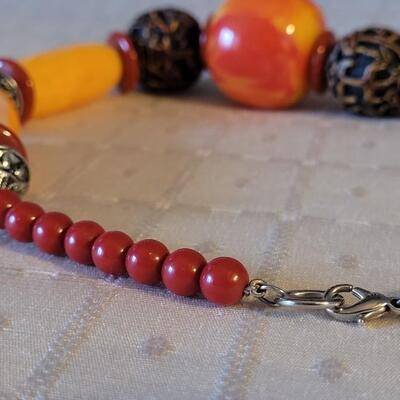 Lot 18: Vintage African Large Copal Amber Bead Necklace