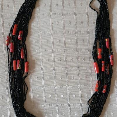 Lot 21: Vintage African 16 Strand Necklace