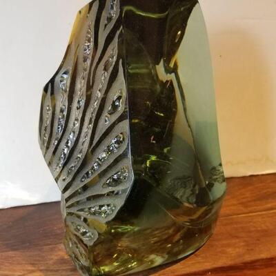 Signed original glass sculpture