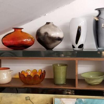 Mid-Century Art Glass and Ceramics