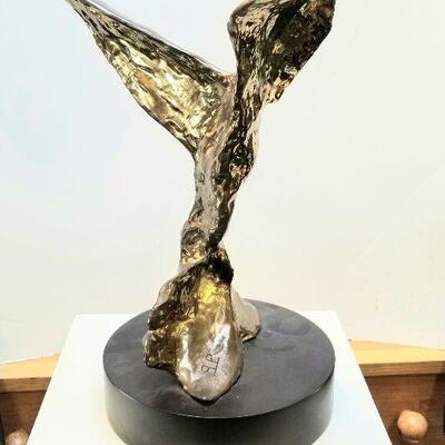 Mid-century organic Bronze finish sculpture