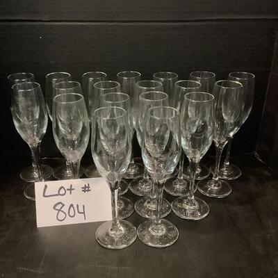 804 Lot of Champagne Flutes
