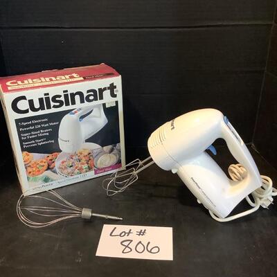 806 Cuisinart Electronic Hand Mixer