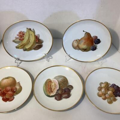 824 Vintage Barvaria Fruit Plates