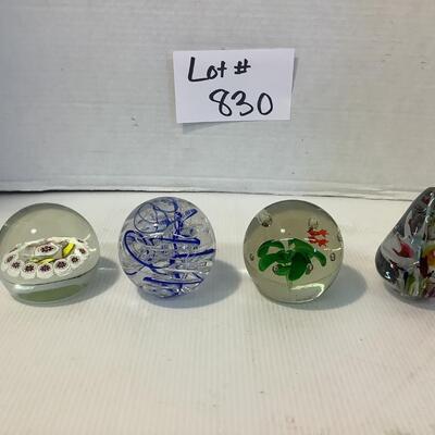 830 Lot of Paperweights