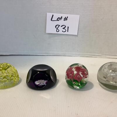 831 Lot of Paperweights