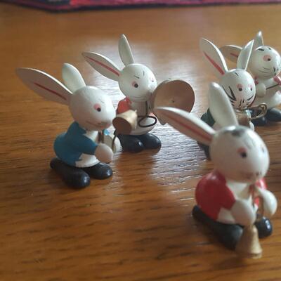 A Vintage Marching Band of Rabbits