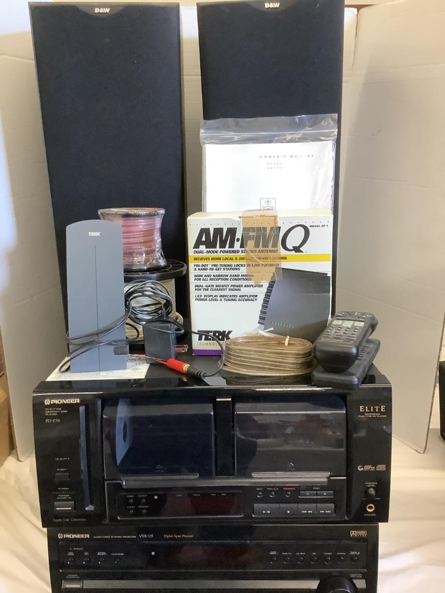 Lot 843. Pioneer CD Player, Pioneer Digital Signal Processor, B&W