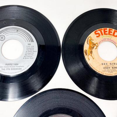 VINTAGE 45 RPM VINYL RECORD LOT
