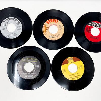 VINTAGE 45 RPM VINYL RECORD LOT