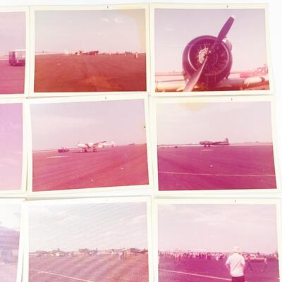 VINTAGE AIRPLANE PHOTO LOT - FORBES FIELD