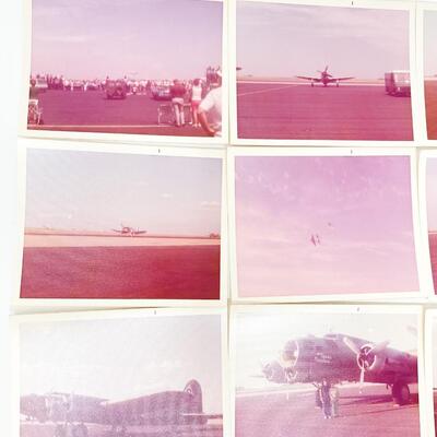 VINTAGE AIRPLANE PHOTO LOT - FORBES FIELD