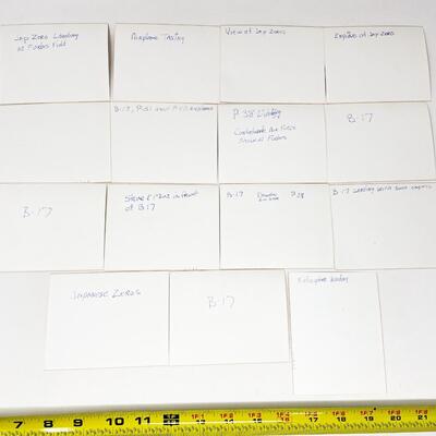VINTAGE AIRPLANE PHOTO LOT - FORBES FIELD