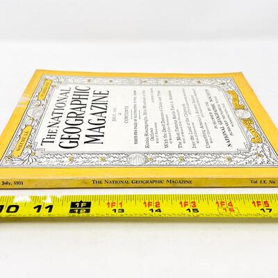 JULY 1931 NATIONAL GEOGRAPHIC MAGAZINE - VOLUME LX #1