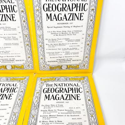 1950S NATIONAL GEOGRAPHIC MAGAZINE LOT