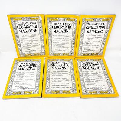 1950S NATIONAL GEOGRAPHIC MAGAZINE LOT