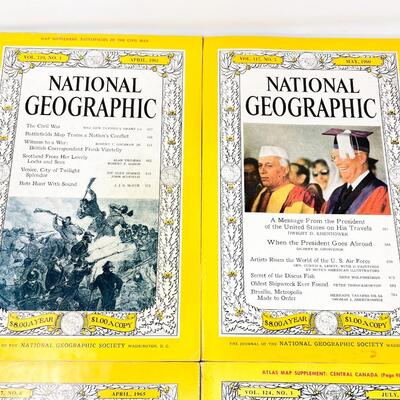 1960S NATIONAL GEOGRAPHIC MAGAZINE LOT