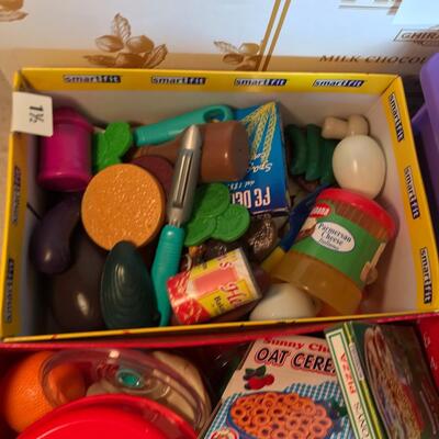 Playtime Kitchen items and trays