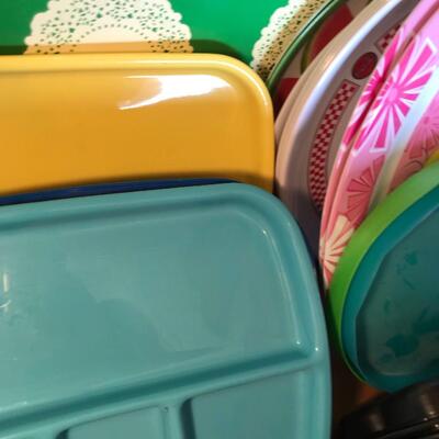 Playtime Kitchen items and trays