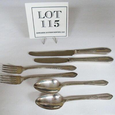 William Rodgers Cotillion Pattern Silver Plate Lot