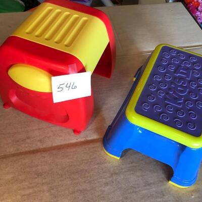 Two Little Tikes step stools
