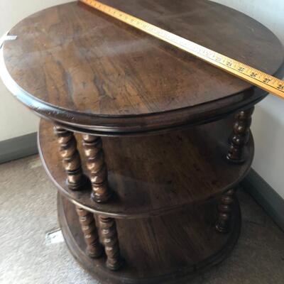 Oval 3 Tier End Table
