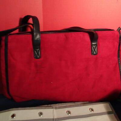 LOT 235. TOTE BAGS, PURSES AND SHOE STORAGE