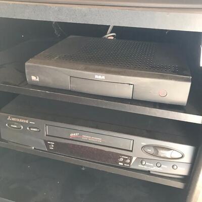 Sony Tv, TV stand, VHS Player