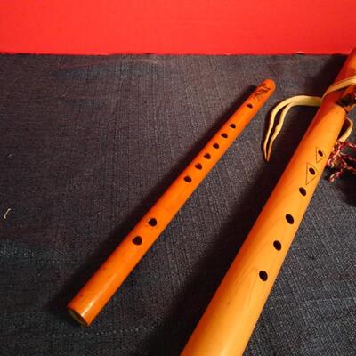 LOT 238. WOOD MUSICAL INSTRUMENTS