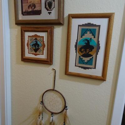 LOT 240. NATIVE AMERICAN INSPIRED WALL DECOR