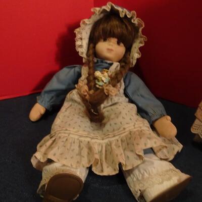 LOT 241. THREE VINTAGE DOLLS
