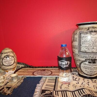 LOT 250 MUSIC RELATED HOME DECOR