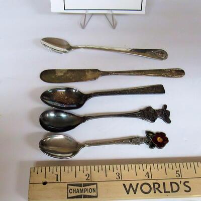 Silver Plate Sheffield, Eng, Holland, Las Vegas, More and Oneida Stainless Baby Spoon