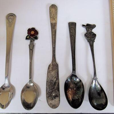 Silver Plate Sheffield, Eng, Holland, Las Vegas, More and Oneida Stainless Baby Spoon