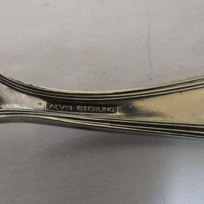 Vintage Sterling Child's Fork, Alvin Sterling, Maryland Pattern