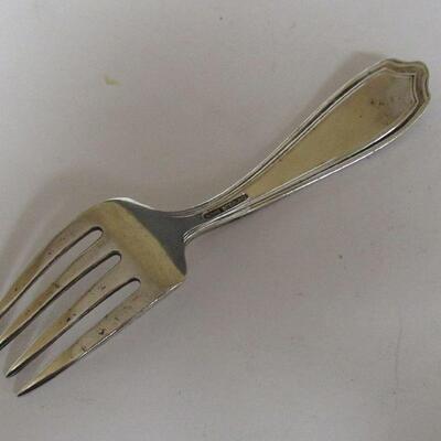 Vintage Sterling Child's Fork, Alvin Sterling, Maryland Pattern