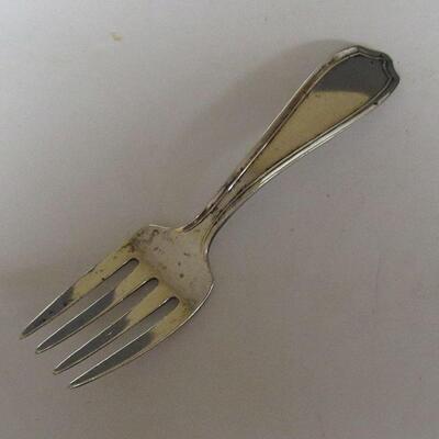 Vintage Sterling Child's Fork, Alvin Sterling, Maryland Pattern