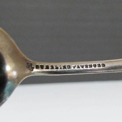 Antique Sterling Silver Spoon, Demitasse Size, Dated Sept 9 1895, Collectors Item