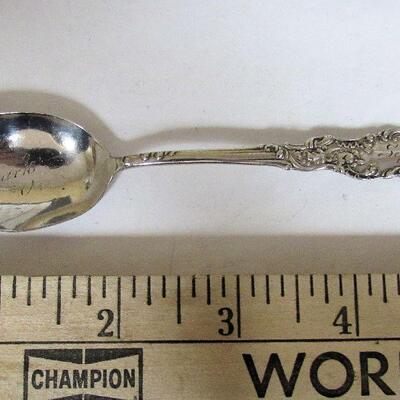 Antique Sterling Silver Spoon, Demitasse Size, Dated Sept 9 1895, Collectors Item