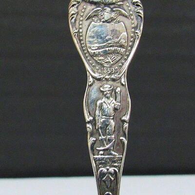 Vintage Oregon State Sterling Silver Spoon, Nice
