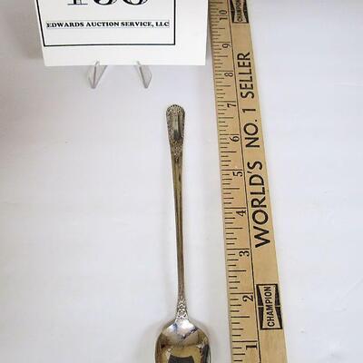 Vintage Sterling Silver State House Iced Tea Spoon, Inaugural Pattern, Popular Collectors Pattern