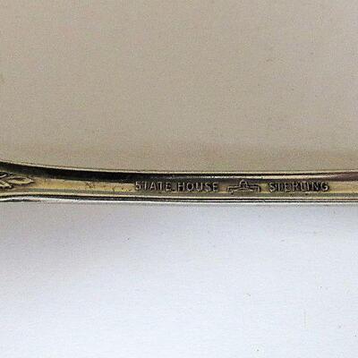 Vintage Sterling Silver State House Iced Tea Spoon, Inaugural Pattern, Popular Collectors Pattern