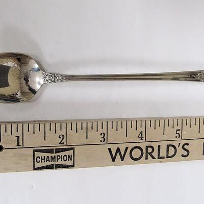 Vintage Sterling Silver State House Iced Tea Spoon, Inaugural Pattern, Popular Collectors Pattern
