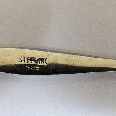 Unusual Tiny 3 7/8" Sterling Silver Hors d'oeuvre Fork
