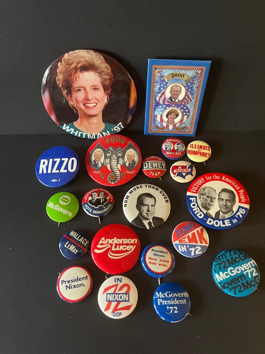 LOT 122C: Vintage Political Campaign Buttons | EstateSales.org